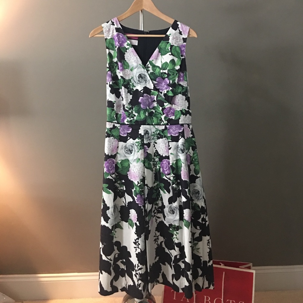 Talbots NWT Purple Floral Dress (Oprah Collection)